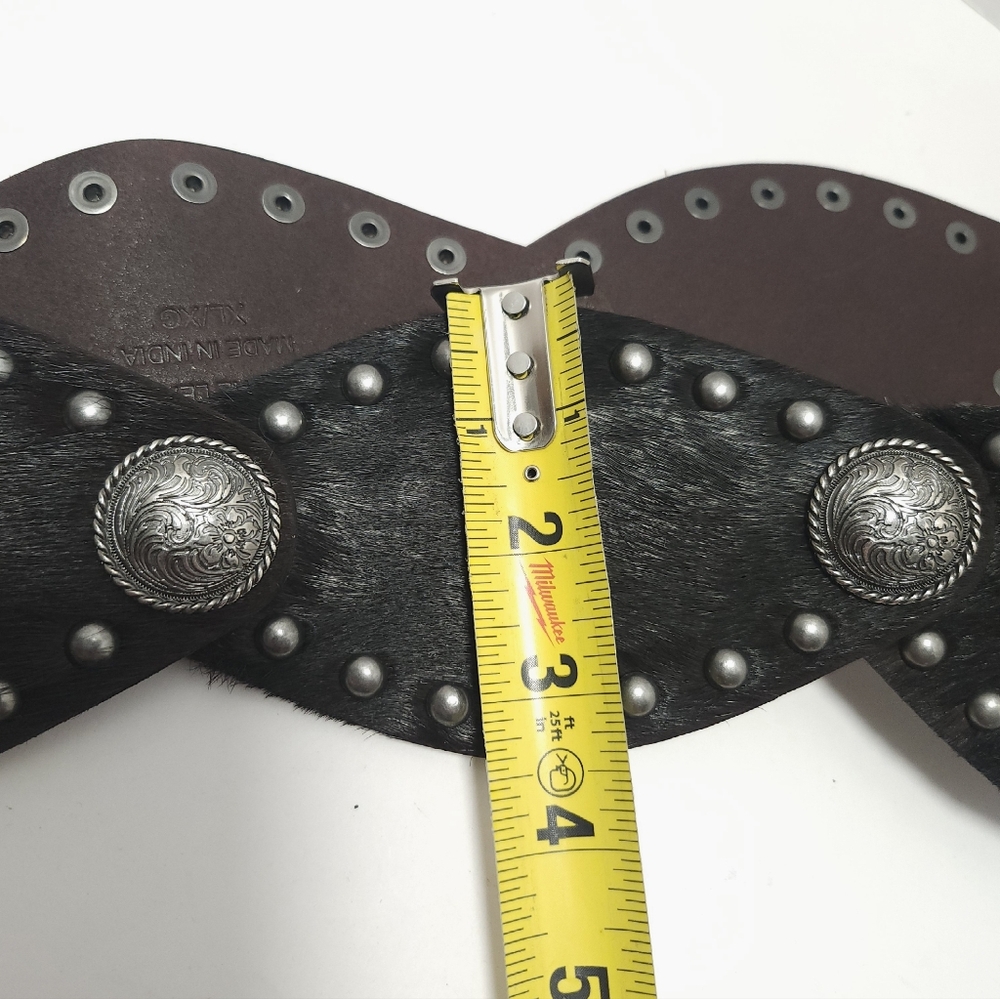 Idyllwind Miranda Lambert Womens Western Belt Size XL Del Rio Concho Calf Hair - Picture 7 of 7